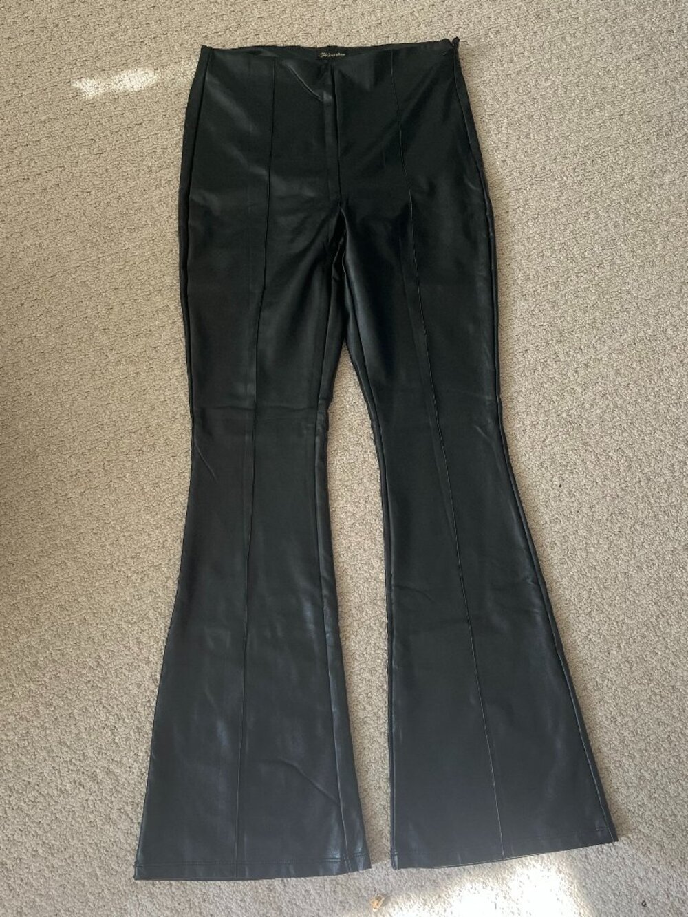 Flare Leather Pants